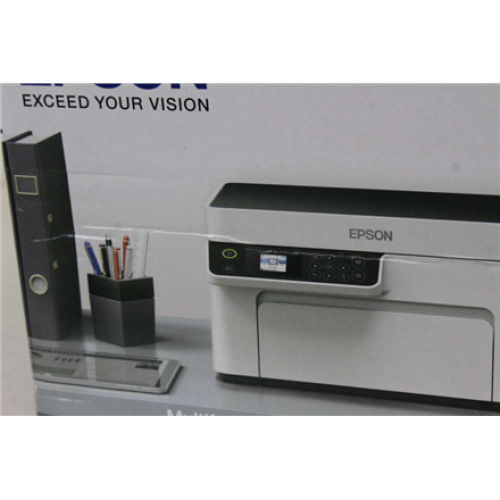 SALE OUT. Epson EcoTank M2120 Multifunction compact mono printer with Wi-Fi , Epson Multifunction compact printer , EcoTank M2120 , Inkjet , Mono , A4 , Wi-Fi , White , DAMAGED PACKAGING