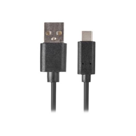 Lanberg , USB Type-C to USB Type-A 2.0 Cable, 0.5 m , CA-USBO-10CU-0005-BK , USB Type-C to USB Type-A