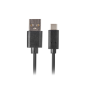 Lanberg USB Type-C to USB Type-A 2.0 Cable, 0.5 m , CA-USBO-10CU-0005-BK , USB Type-C to USB Type-A