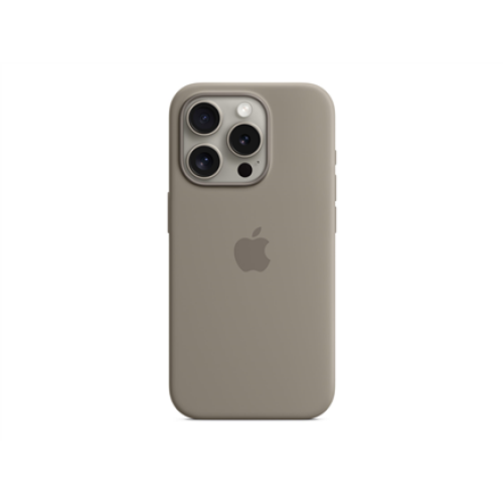 Apple iPhone 15 Pro Silicone Case with MagSafe - Clay Apple