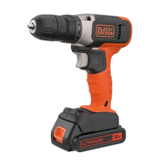 BLACK & DECKER , Cordless Drill Driver , BCD001C1-QW , 18 V , 1.5 Ah , Lithium