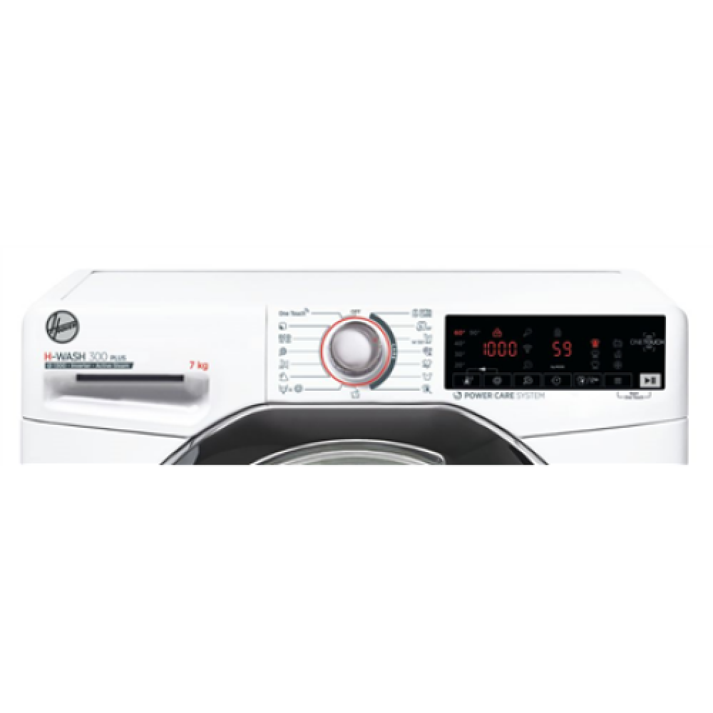 Hoover , Washing Machine , H3WS437TAMCE/1-S , Energy efficiency class A , Front loading , Washing capacity 7 kg , 1300 RPM , Depth 45 cm , Width 60 cm , Display , LCD , Steam function , Near Field Communication (NFC) , White