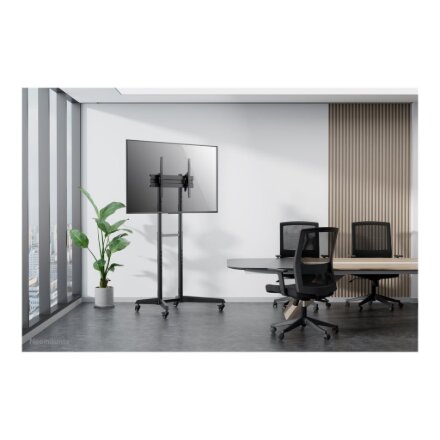Neomounts Floor stand , FL50-540BL1 TV trolley , Adjustable Height, Tilt , 37-70 , Maximum weight (capacity) 50 kg , Black