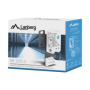 Lanberg Closed-loop thermostat 10A for rack cabinets with 19 ear and terminal block, gray , Lanberg