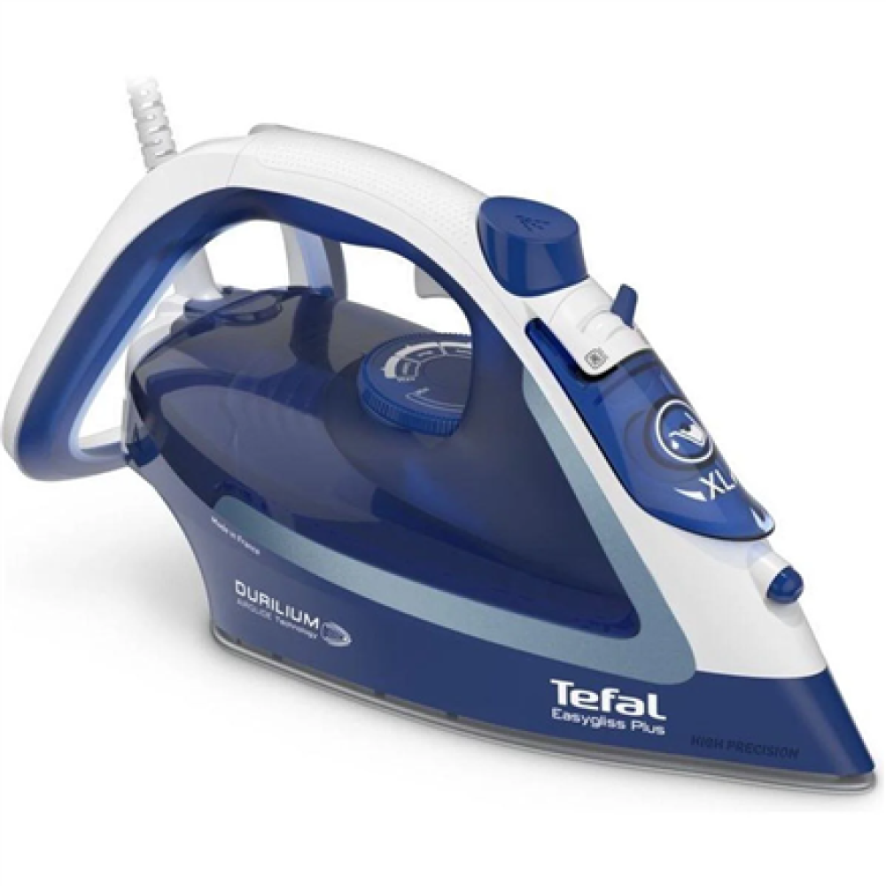 TEFAL , FV5735E0 Easygliss Plus , Steam Iron , 2500 W , Water tank capacity 270 ml , Continuous steam 45 g/min , Steam boost performance 220 g/min , Blue/White