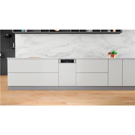 Whirlpool Dishwasher , WSBO 3O34 PF X , Built-in , Width 45 cm , Number of place settings 10 , Number of programs 8 , Energy efficiency class D , Display , Stainless steel