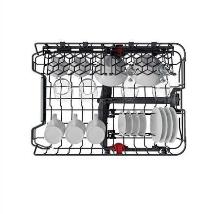 Whirlpool Dishwasher , WSBO 3O34 PF X , Built-in , Width 45 cm , Number of place settings 10 , Number of programs 8 , Energy efficiency class D , Display , Stainless steel