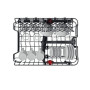 Whirlpool Dishwasher , WSBO 3O34 PF X , Built-in , Width 45 cm , Number of place settings 10 , Number of programs 8 , Energy efficiency class D , Display , Stainless steel