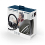 Gembird Stereo headset MHS-03-BKWT Built-in microphone, On-Ear, 3.5 mm, Black colour with white ring