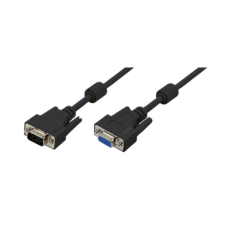 Logilink , Black , HD DSUB 15-pin male , HD DSUB 15-pin female , VGA to VGA , 1.8 m