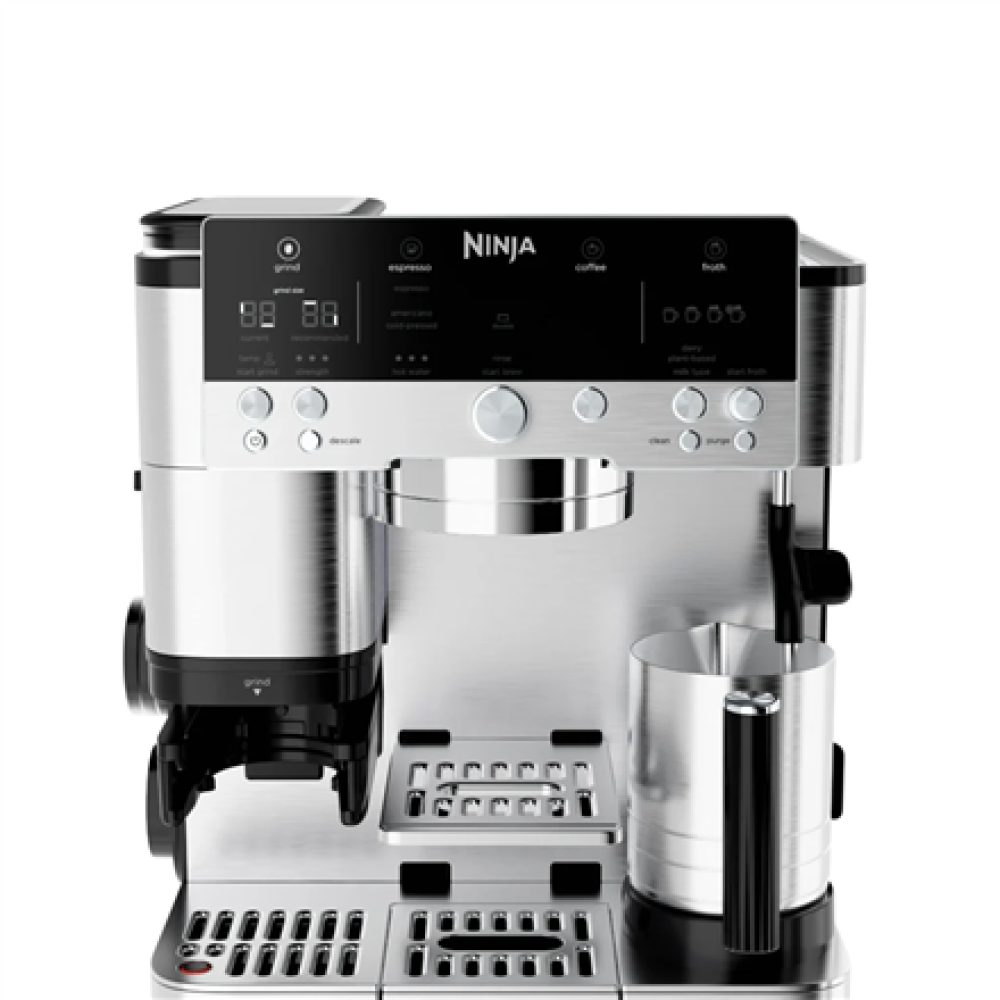 NINJA Espresso Coffee Maker , ES601EU Luxe Café Premier , Pump pressure 11 bar , Built-in milk frother , Ground , 1650 W , Black/Stainless Steel