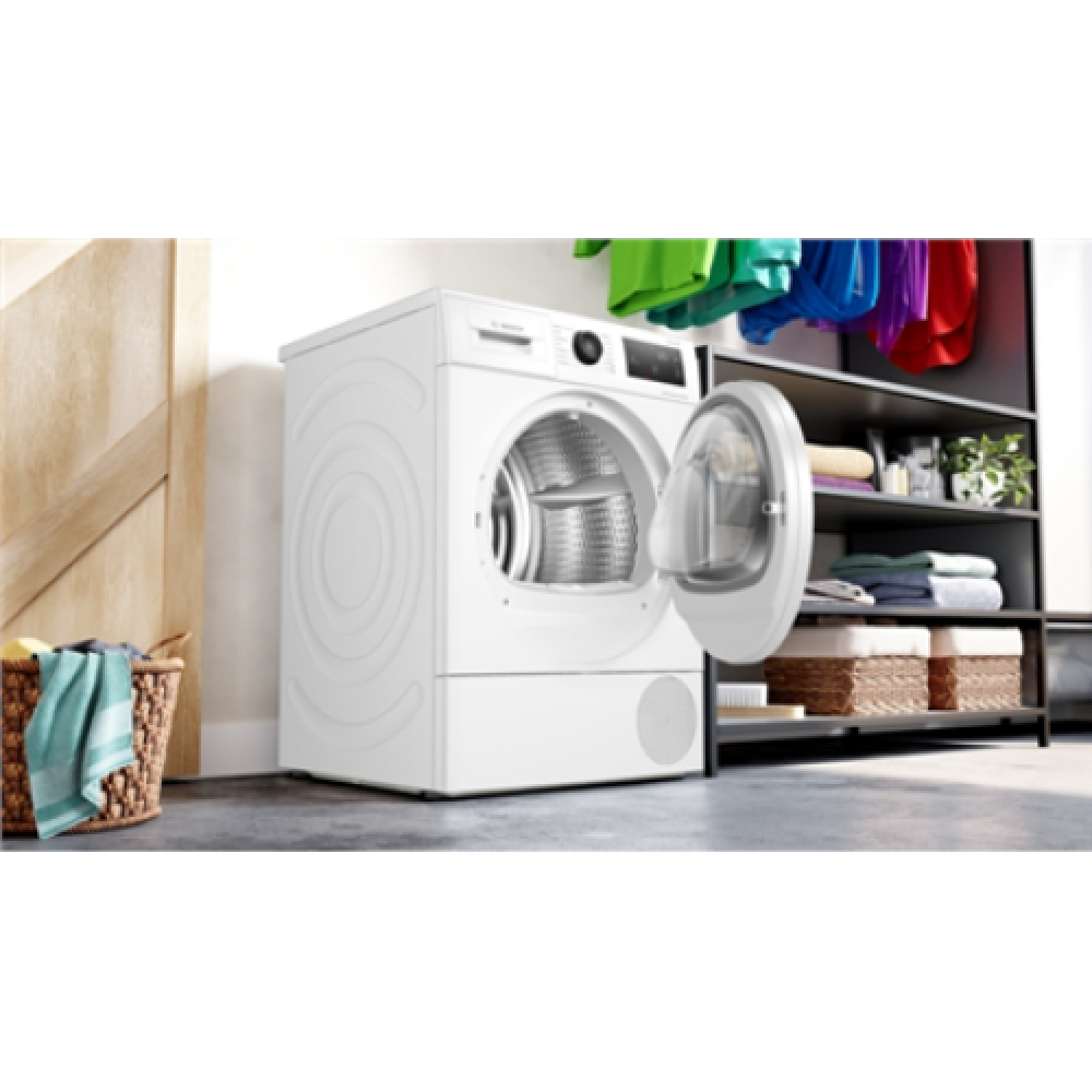 Bosch Dryer Machine with Heat Pump , WTU876IHSN , Energy efficiency class A++ , Front loading , 9 kg , LED , Depth 61.3 cm , White