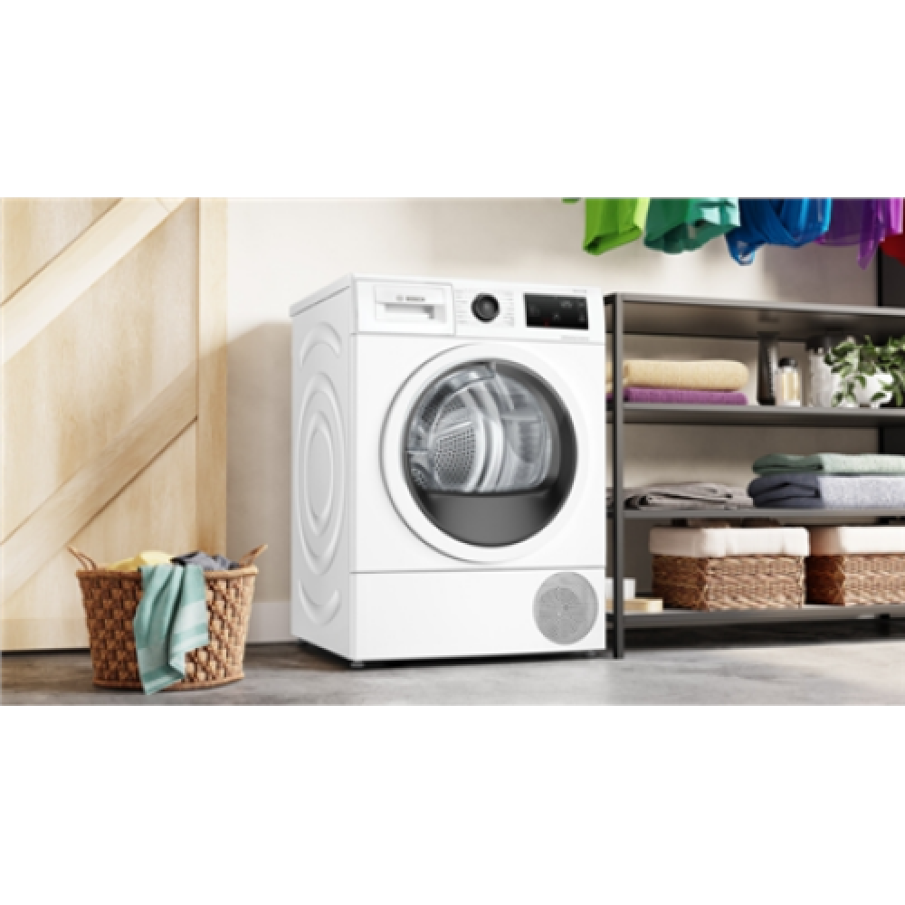 Bosch Dryer Machine with Heat Pump , WTU876IHSN , Energy efficiency class A++ , Front loading , 9 kg , LED , Depth 61.3 cm , White