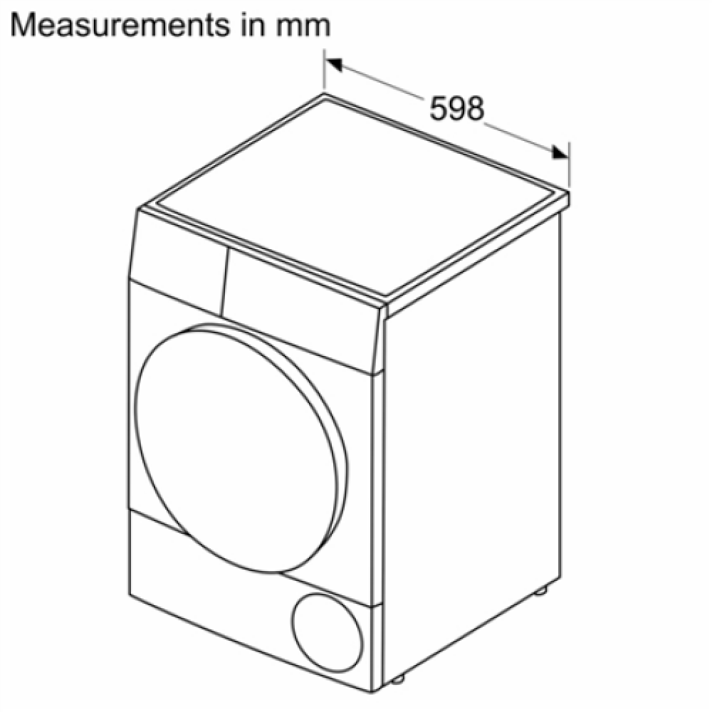 Bosch Dryer Machine with Heat Pump , WTU876IHSN , Energy efficiency class A++ , Front loading , 9 kg , LED , Depth 61.3 cm , White