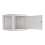 Lanberg Rack cabinet 19 wall-mount 9U/600x600 (flat pack) for self-assembly with metal door, grey , Lanberg