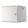 Lanberg Rack cabinet 19 wall-mount 9U/600x600 (flat pack) for self-assembly with metal door, grey , Lanberg