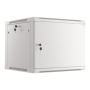 Lanberg Rack cabinet 19 wall-mount 9U/600x600 (flat pack) for self-assembly with metal door, grey , Lanberg