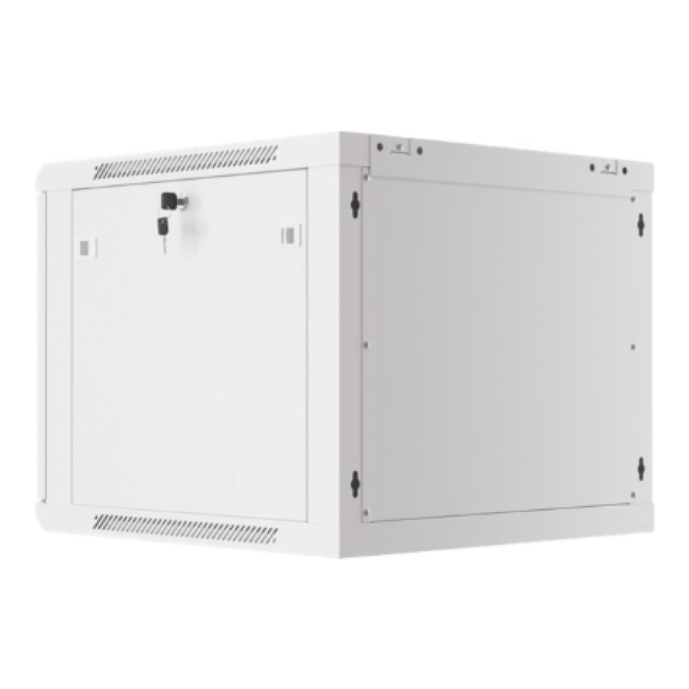 Lanberg Rack cabinet 19 wall-mount 9U/600x600 (flat pack) for self-assembly with metal door, grey , Lanberg