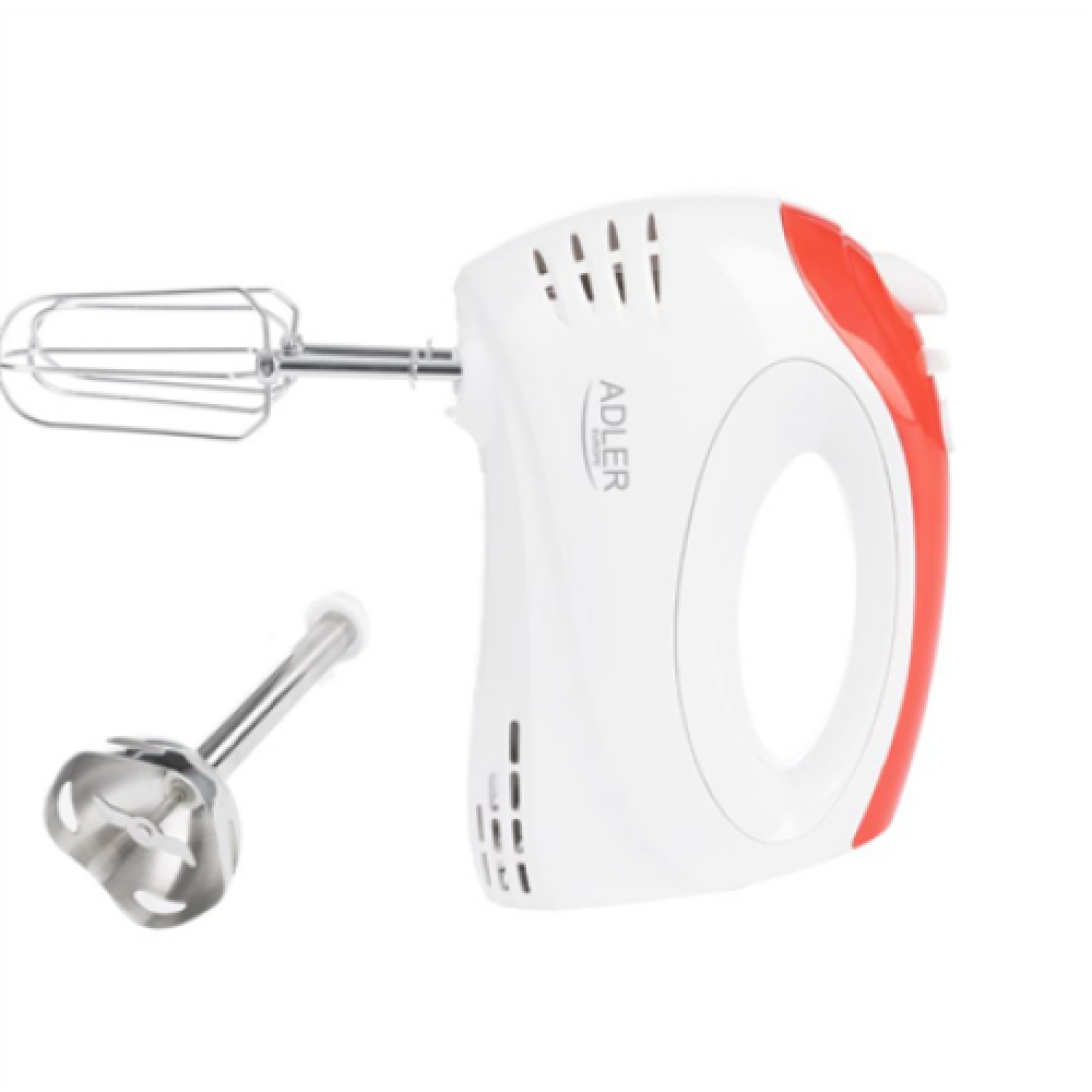 Adler , Mixer , AD 4212 , Hand Mixer , 300 W , Number of speeds 5 , Turbo mode , White