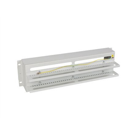 Lanberg 19 3U Voltage Distrubution Panel with Din Rail TS-35 , Grey