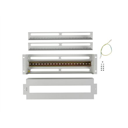 Lanberg 19 3U Voltage Distrubution Panel with Din Rail TS-35 , Grey