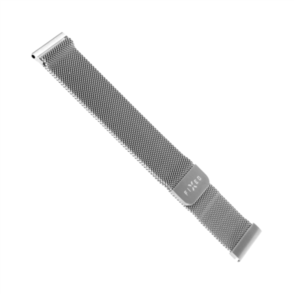 Fixed , Mesh Strap with Quick Release 22mm for Smartwatch , Silver