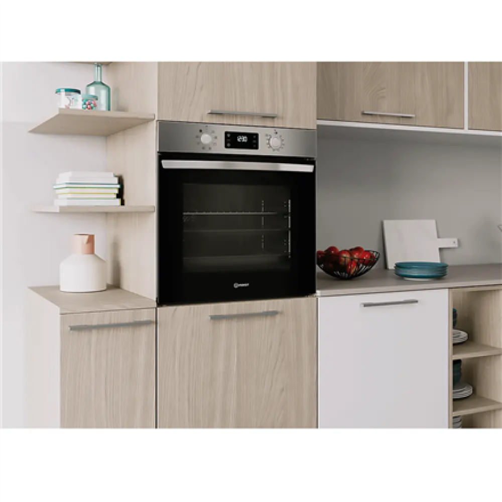 INDESIT Oven , IO 255HU X , 71 L , Electric , Hydrolytic , Electronic , Height 59.5 cm , Width 59.5 cm , Stainless steel