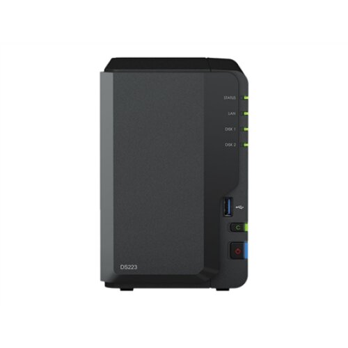 Synology , DS223 , Up to 2 HDD/SSD Hot-Swap , Realtek , RTD1619B , Processor frequency 1.7 GHz , 2 GB , DDR4
