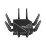 Wifi 6 802.11ax Quad-band Gigabit Gaming Router , ROG GT-AXE16000 Rapture , 802.11ax , 1148+4804+4804+48004 Mbit/s , 10/100/1000 Mbit/s , Ethernet LAN (RJ-45) ports 4 , Mesh Support Yes , MU-MiMO Yes , No mobile broadband , Antenna type External/Internal 