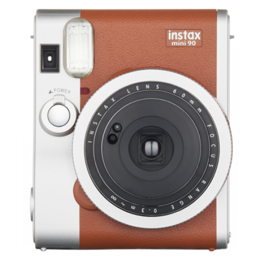 Fujifilm , Lithium-Ion (Li-Ion) , Brown/Stainless steel , 0.3m - ∞ , 800 , Instax Mini 90 NEO CLASSIC camera + Instax mini glossy (10)