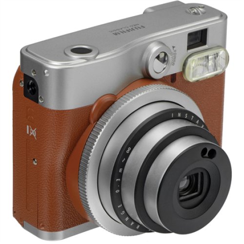 Fujifilm , Lithium-Ion (Li-Ion) , Brown/Stainless steel , 0.3m - ∞ , 800 , Instax Mini 90 NEO CLASSIC camera + Instax mini glossy (10)