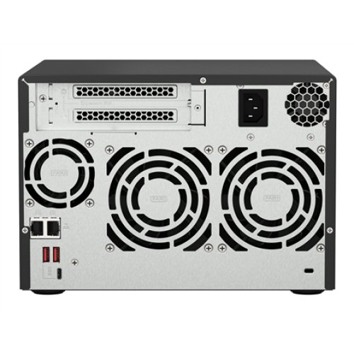 QNAP , 6-Bay QTS and QuTS hero NAS , TS-673A-8G , Up to 6 HDD/SSD Hot-Swap , AMD Ryzen , Ryzen V1500B Quad-Core , Processor frequency 2.2 GHz , 8 GB , DDR4