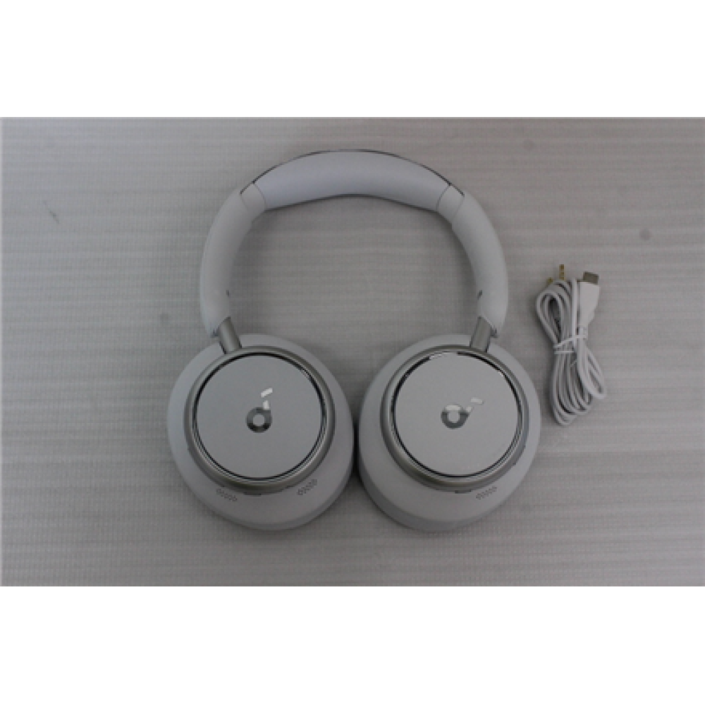 SALE OUT. Anker Soundcore Space Q45 Over-ear Headphones, White , Anker Soundcore , Headphones , Space Q45 , Bluetooth , Over-ear , Microphone , USED, DIRTY , Wireless , White