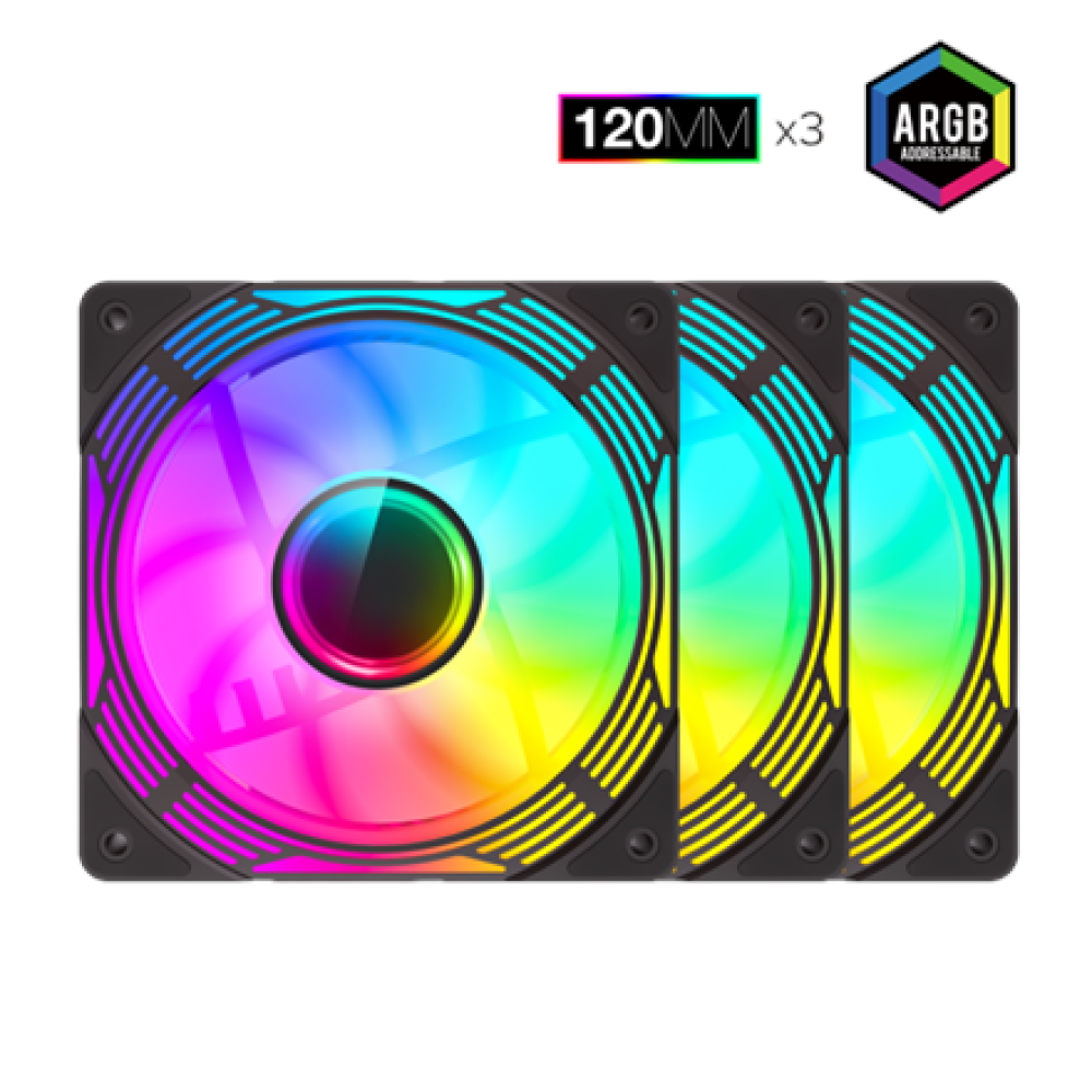 Gamemax Case Fan , KF300R BK , Black