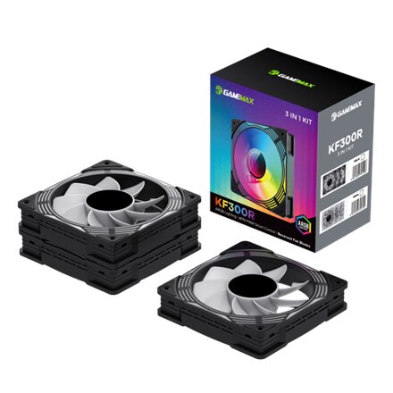 Gamemax Case Fan , KF300R BK , Black