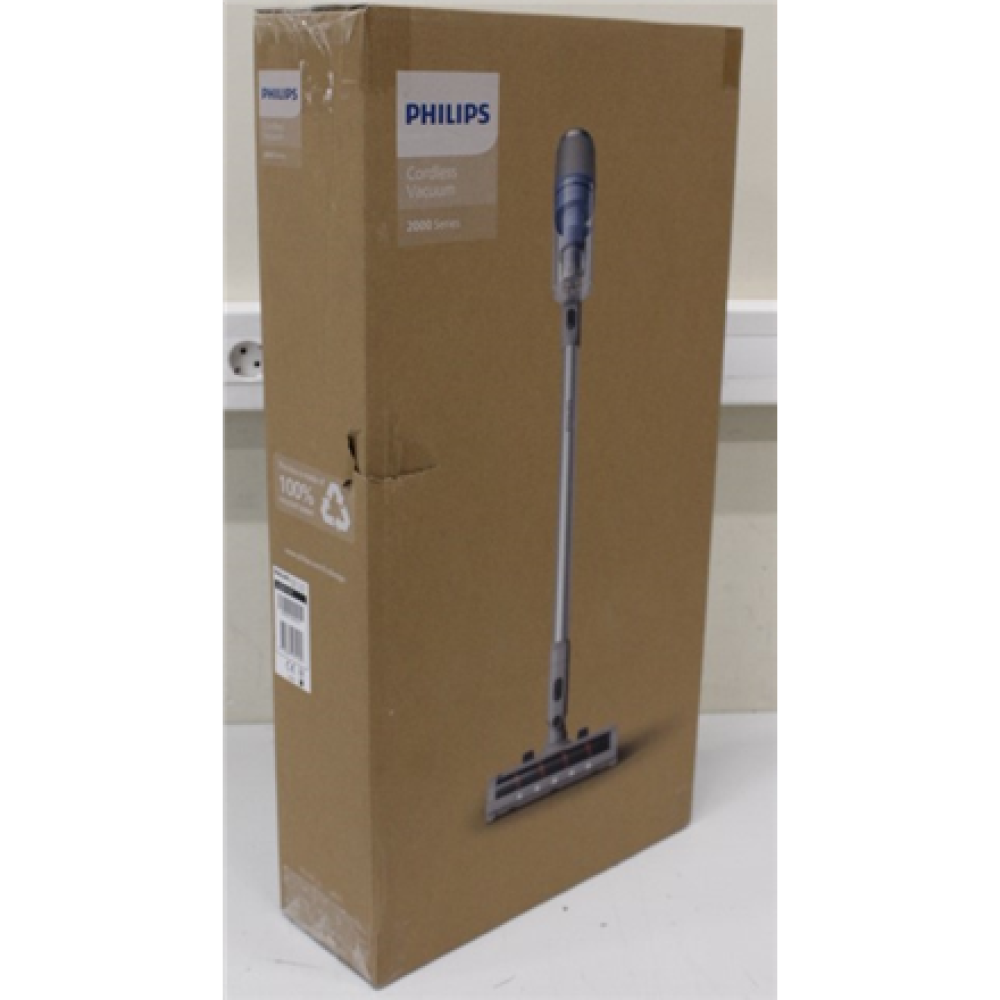 SALE OUT. Philips XC2011/01 Vacuum cleaner, Handstick, Cordless, Cotton Blue , Philips Vacuum cleaner , XC2011/01 , Cordless operating , Handstick , - W , 21.6 V , Operating time (max) 40 min , Blue cotton , Warranty 24 month(s) , DAMAGED PACKAGING