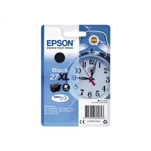 Epson T2711 , 27XL , Ink cartridge , Black