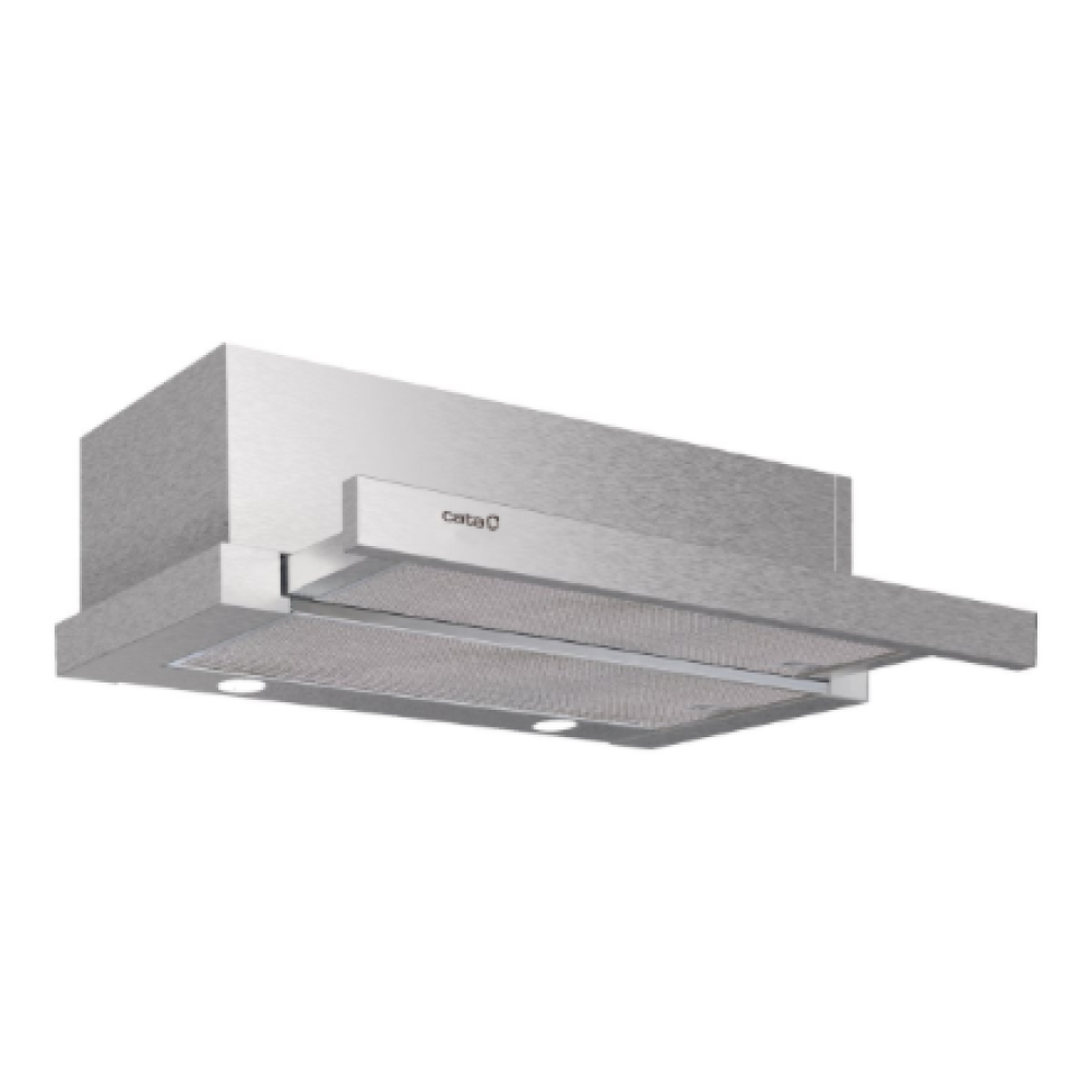 CATA Hood , EXTENDER 600 , Telescopic , Energy efficiency class C , Width 60 cm , 390 m³/h , Mechanical , ECOLED , Stainless Steel