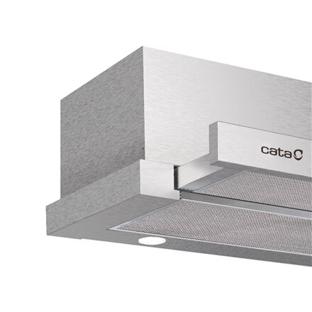 CATA Hood , EXTENDER 600 , Telescopic , Energy efficiency class C , Width 60 cm , 390 m³/h , Mechanical , ECOLED , Stainless Steel