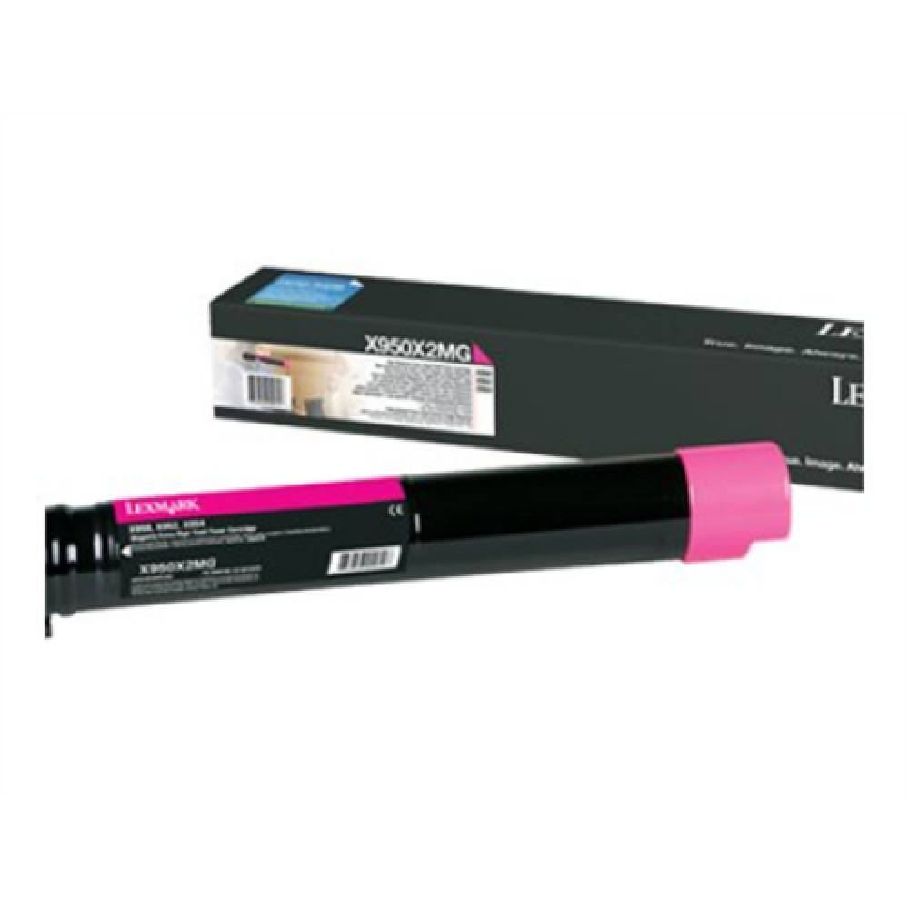 Lexmark X950X2MG , X95x Magenta Extra High Yield Toner Cartridge (22K) , Cartridge , Magenta