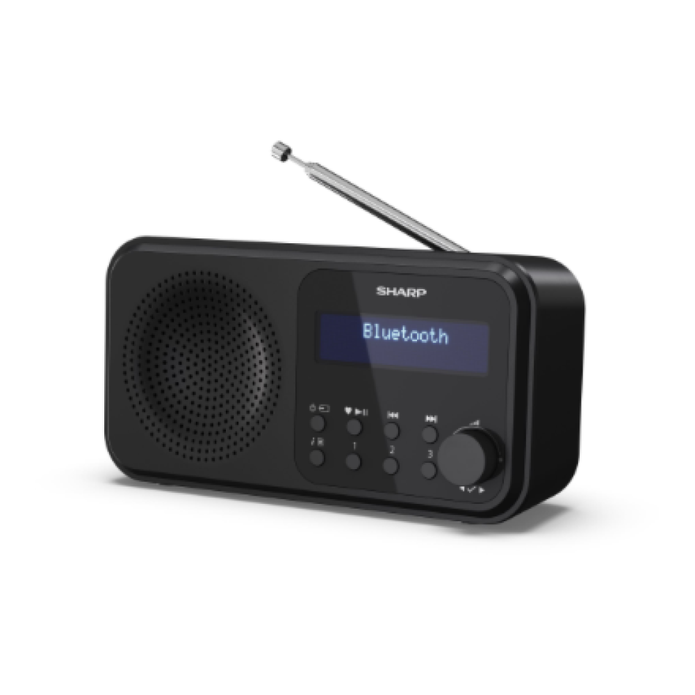Sharp DR-P420(BK) Tokyo Portable Digital Radio, FM/DAB/DAB+, Bluetooth 5.0, USB or Battery Powered, Midnight Black , Sharp , Tokyo Portable Digital Radio , DR-P420(BK) , Bluetooth , Midnight Black
