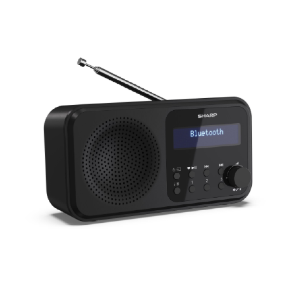 Sharp DR-P420(BK) Tokyo Portable Digital Radio, FM/DAB/DAB+, Bluetooth 5.0, USB or Battery Powered, Midnight Black , Sharp , Tokyo Portable Digital Radio , DR-P420(BK) , Bluetooth , Midnight Black