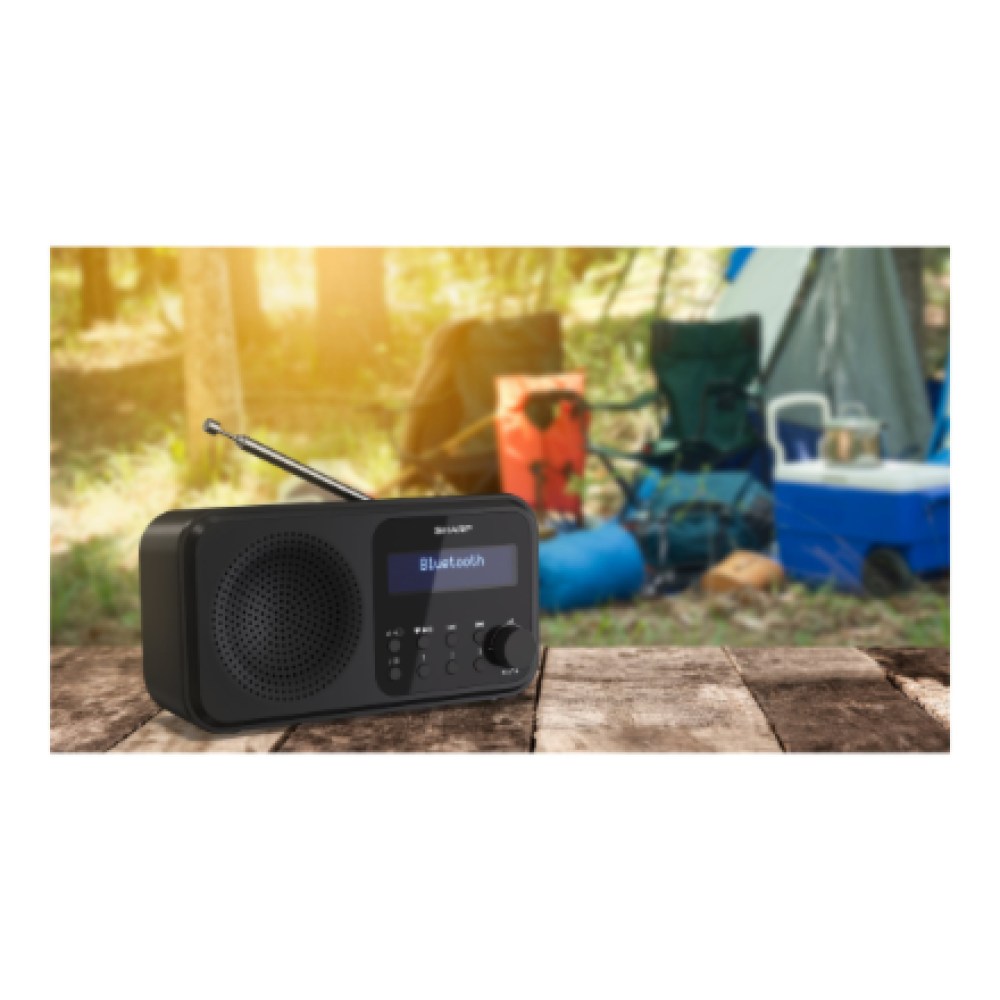 Sharp DR-P420(BK) Tokyo Portable Digital Radio, FM/DAB/DAB+, Bluetooth 5.0, USB or Battery Powered, Midnight Black , Sharp , Tokyo Portable Digital Radio , DR-P420(BK) , Bluetooth , Midnight Black