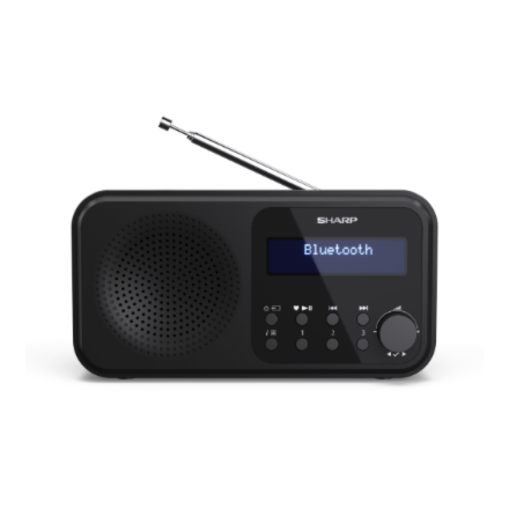 Sharp DR-P420(BK) Tokyo Portable Digital Radio, FM/DAB/DAB+, Bluetooth 5.0, USB or Battery Powered, Midnight Black , Sharp , Tokyo Portable Digital Radio , DR-P420(BK) , Bluetooth , Midnight Black