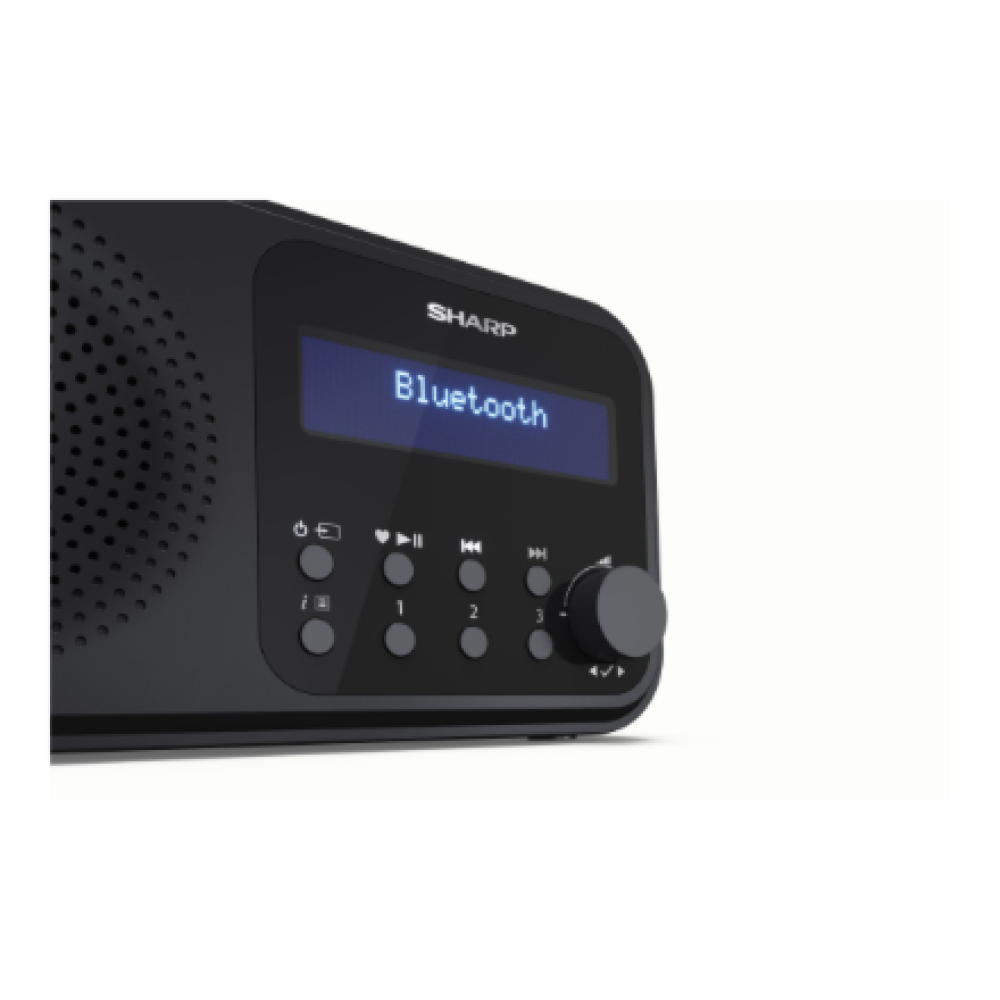 Sharp DR-P420(BK) Tokyo Portable Digital Radio, FM/DAB/DAB+, Bluetooth 5.0, USB or Battery Powered, Midnight Black , Sharp , Tokyo Portable Digital Radio , DR-P420(BK) , Bluetooth , Midnight Black