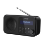 Sharp DR-P420(BK) Tokyo Portable Digital Radio, FM/DAB/DAB+, Bluetooth 5.0, USB or Battery Powered, Midnight Black Sharp , Midnight Black , DR-P420(BK) , Tokyo Portable Digital Radio , USB port , Bluetooth , FM radio , Headphone out