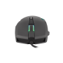 GENESIS Xenon 220 Gaming Mouse, 500 - 6400DPI, Wired, Black , Genesis