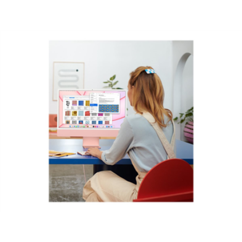 Apple iMac Desktop, AIO, Apple M1, 24 , Internal memory 8 GB, SSD 512 GB, Apple M1 8-Core GPU, No optical drive, Keyboard language English, MacOS Big Sur, Pink, 4.5K, Retina