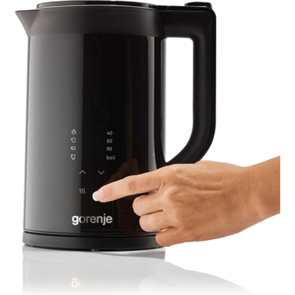Gorenje Kettle , K17DWDII , Electric , 2200 W , 1.7 L , Stainless Steel , 360° rotational base , Black