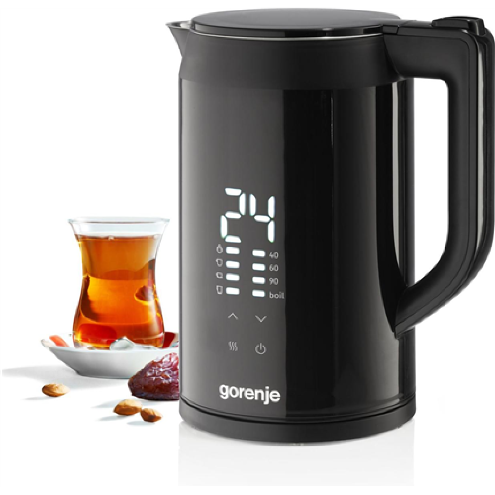 Gorenje Kettle , K17DWDII , Electric , 2200 W , 1.7 L , Stainless Steel , 360° rotational base , Black